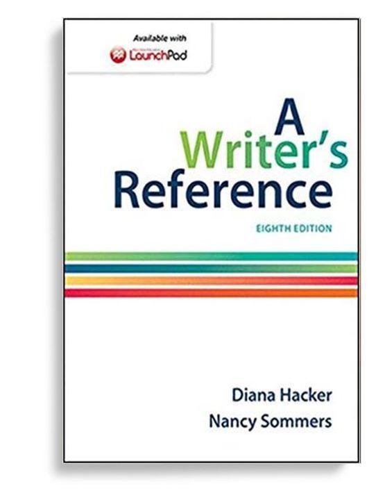 A Writer's Reference 8th Edition by Diana Hacker (  )