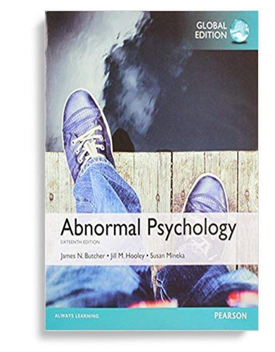 Abnormal Psychology Global Edition 16th Edition