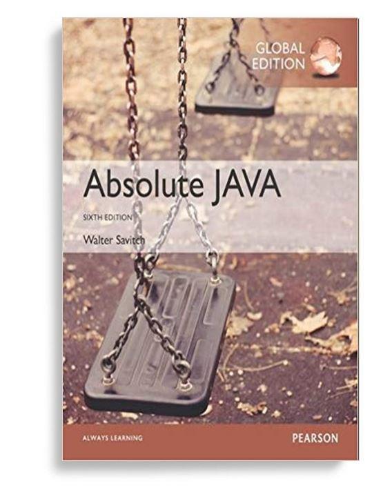 Absolute Java 6th Global Edition