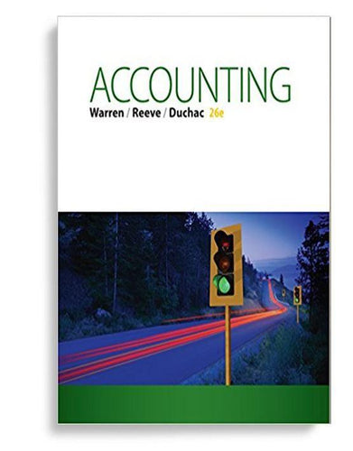 Accounting 26th Edition by Carl S. Warren