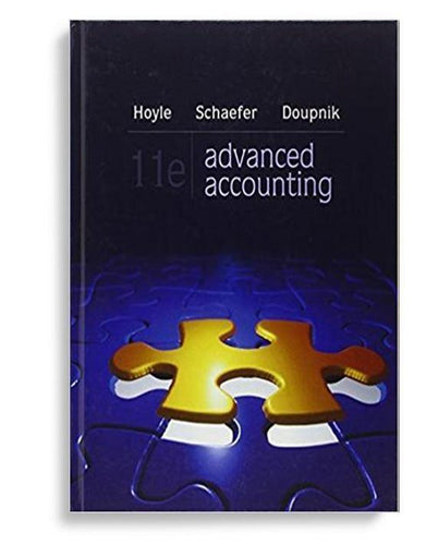 Advanced Accounting 11th Edition by Joe Ben Hoyle